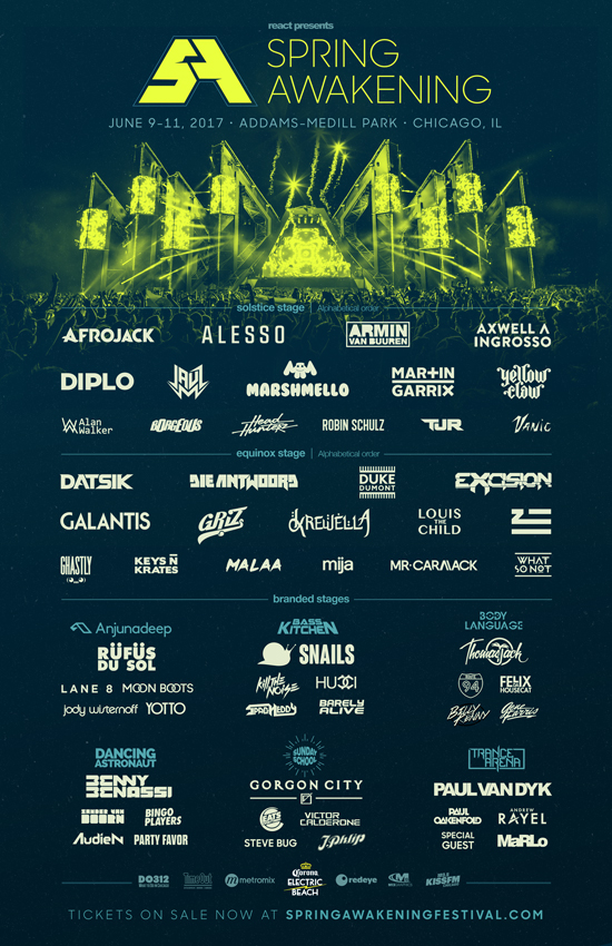 SPRING AWAKENING MUSIC FESTIVAL ANNOUNCES FULL LINEUP - LiveStyle